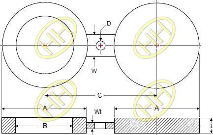 Spectacle Blind Flange Drawing