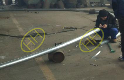 Haihao Group finished the 50D radius pipe bends used for steel structure