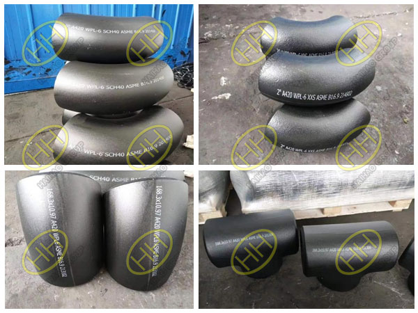 ASTM A420 WPL6 carbon and alloy steel pipe fittings meeting Singapore client's material requirements