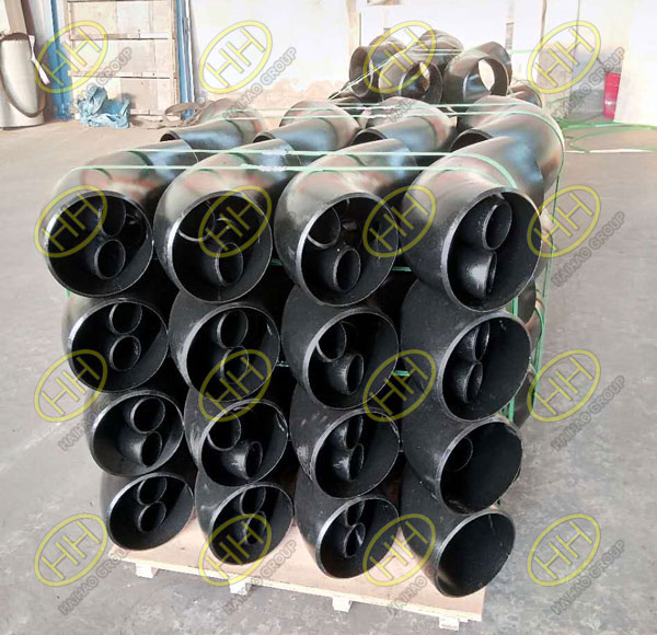 A batch of carbon steel fittings ready for shipment to Turkey