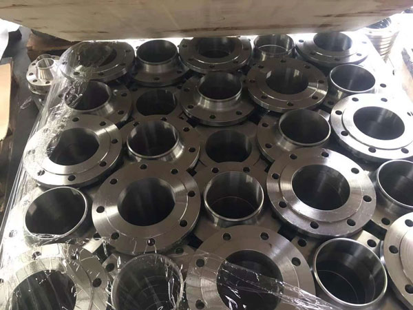 A batch of flanges are ready to be shipped to Canada