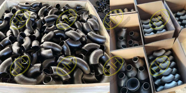 Haihao Group manufactures ASTM A234 WPB seamless pipe fittings for Indonesian customers