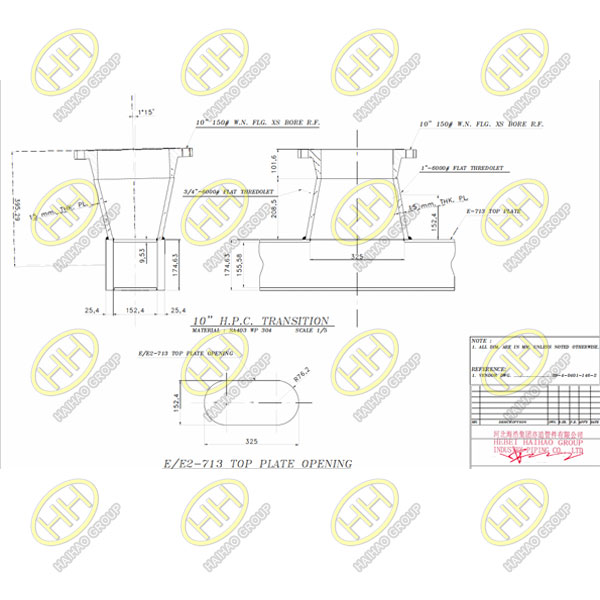 ASTM A403 WP 304 TRANSITION NOZZLE