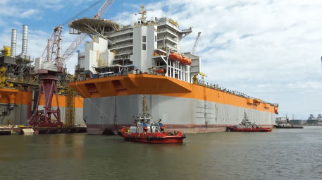 The world's first large-tonnage self-propelled FPSO was delivered by Keppel Shipyard