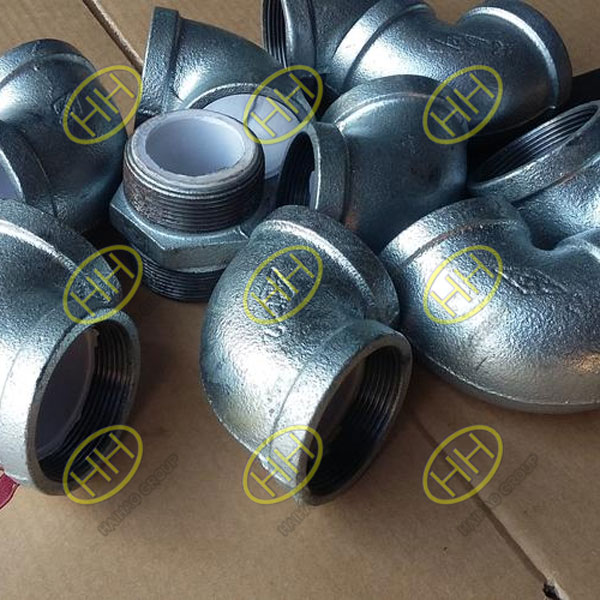 Pakistani customers order a batch of malleable steel pipe fittings