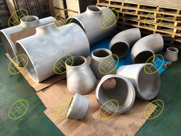 long radius elbows and eccentric reducers and reducer tees ready for shipment to Indonesia