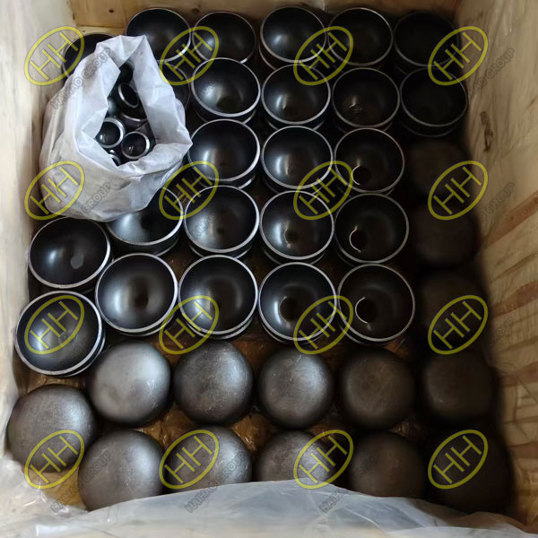 Haihao Group Ships Carbon Steel Pipe Caps to UK Client in Compliance with ASME B16.9 and EN 10253-2