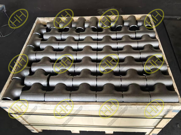 Haihao Group Supplies ASME B16.9 A234 WPB and BS EN 10253-2 P265GH Tee Fittings to UK Customer