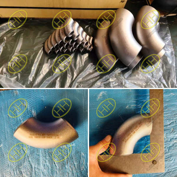 ASTM A815 S31803 Seamless LR 90 Degree Elbows Shipped for UAE Sour Service Project